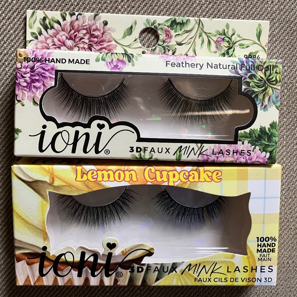 2 pairs of Ioni Faux mink lashes. Brand New, Black